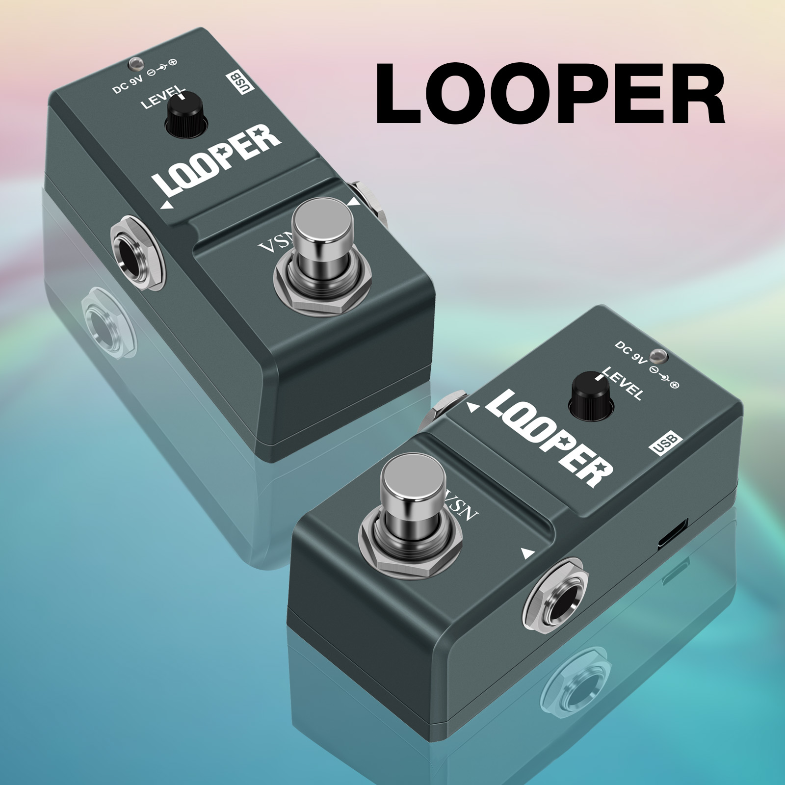 Looper Pedal Guitar - VSN الغيتار وبير دواسة الرقمية وبير