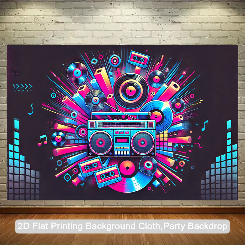 Audio Music Background Free - منتج مسطح ثنائي الأبعاد، قطعة واحدة.