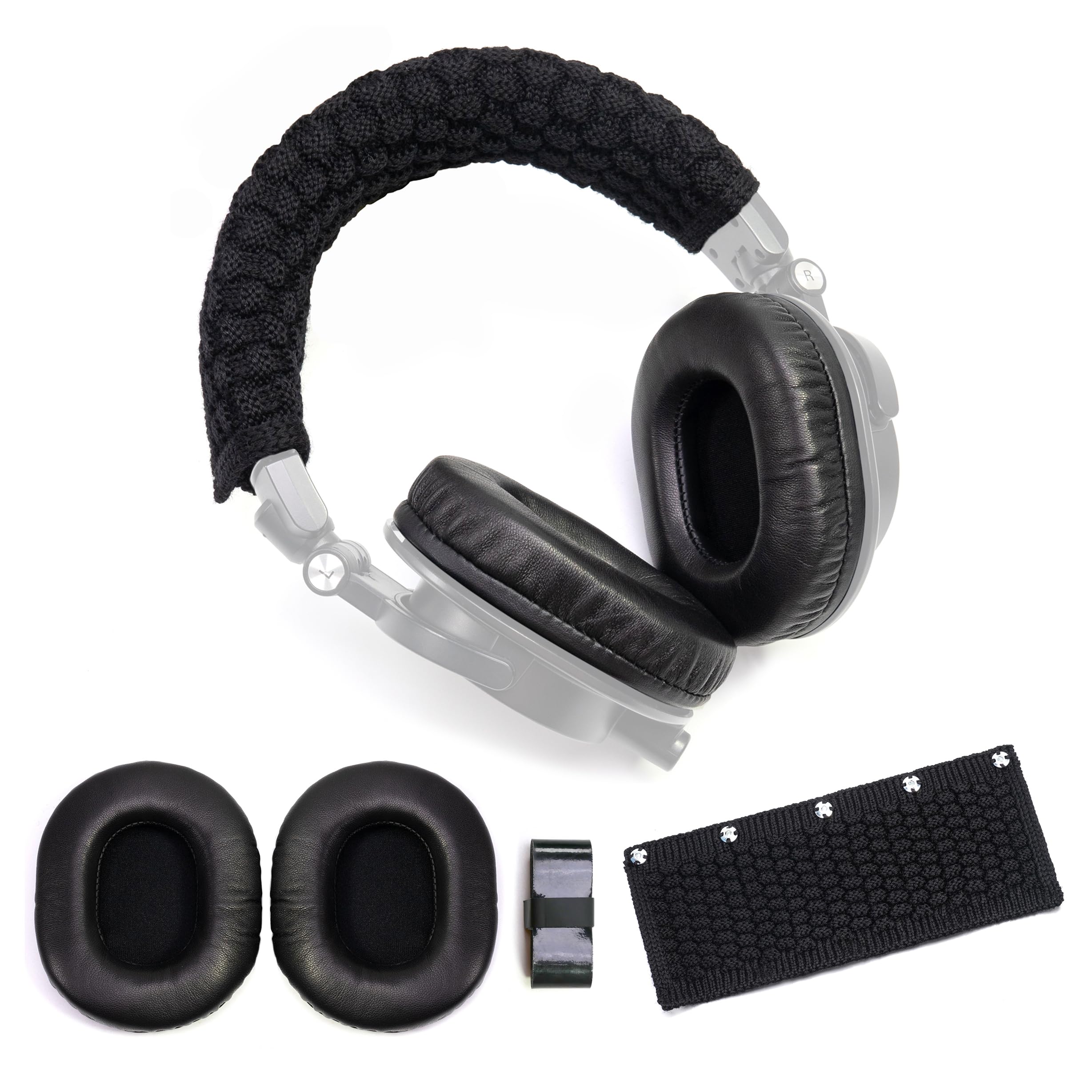 Audio Technica Headphone Ath-M20X - وسادات أذن من جلد الخراف لسماعات