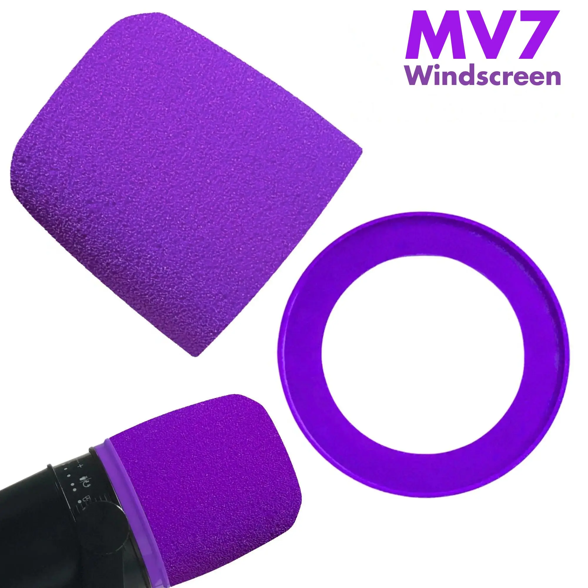 Shure Mic Sm7B - غطاء رغوي للميكروفون MV7 من شور،