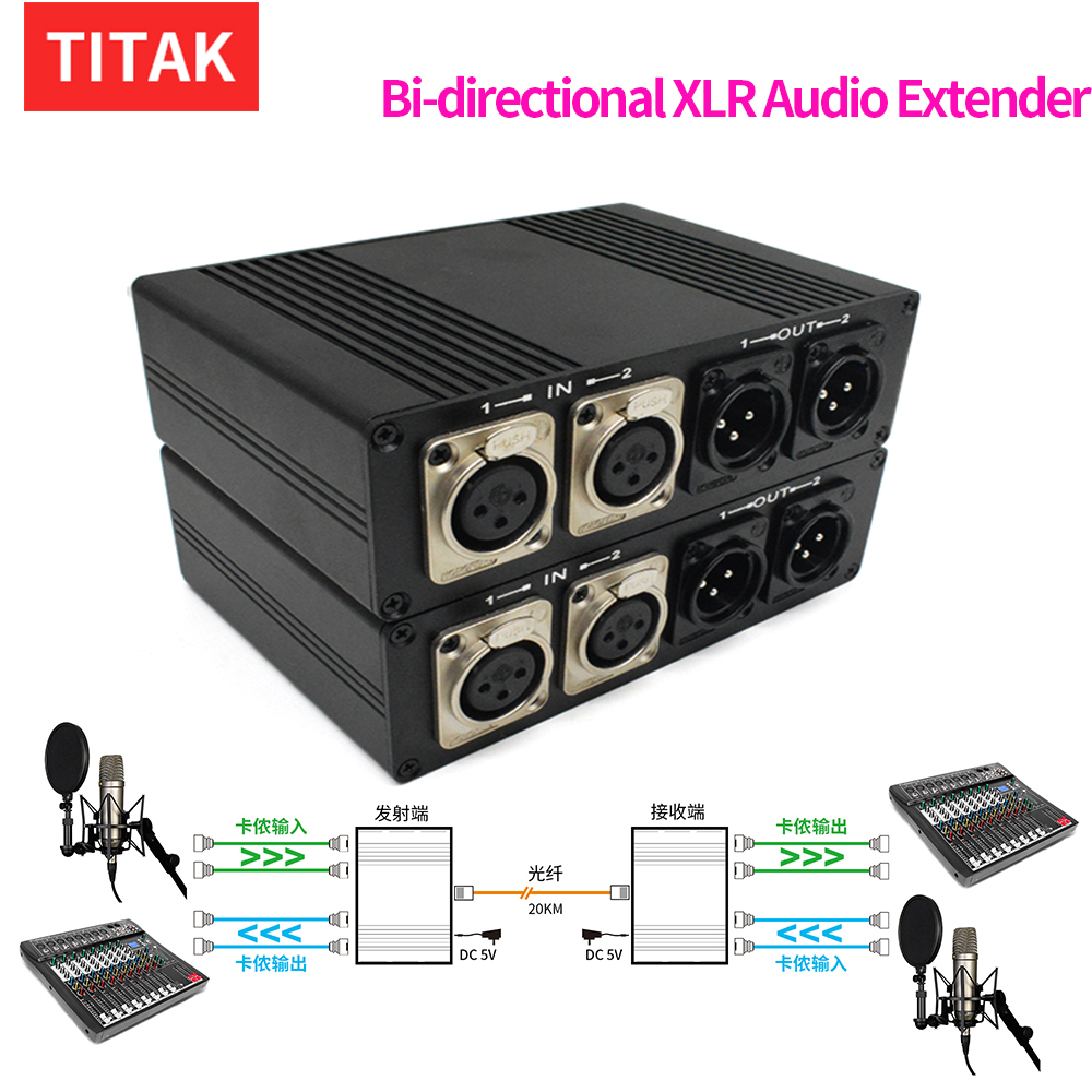 Cable Xlr Balanced - موسع صوت XLR ثنائي القناة عبر