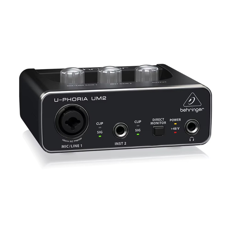 Audio Music Sound - بطاقة صوت Behringer U-Phoria UM2، واجهة