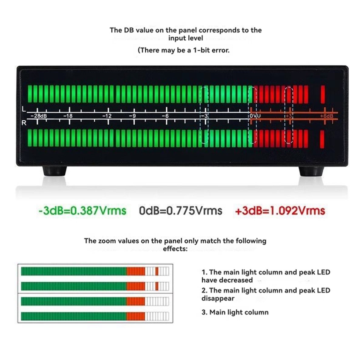 Audio And Music Splitter - A40I VU56-PRO محلل طيف الموسيقى ثنائي