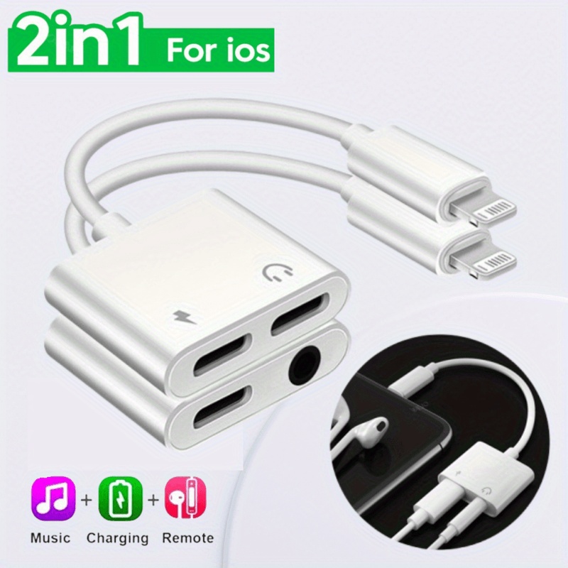 Audio And Music Splitter - محول لايتنينج ثنائي المنافذ 2 في