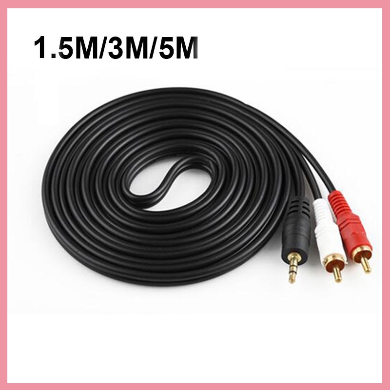 Audio And Music Splitter - كابل صوت ستيريو 3.5 ملم ذكر