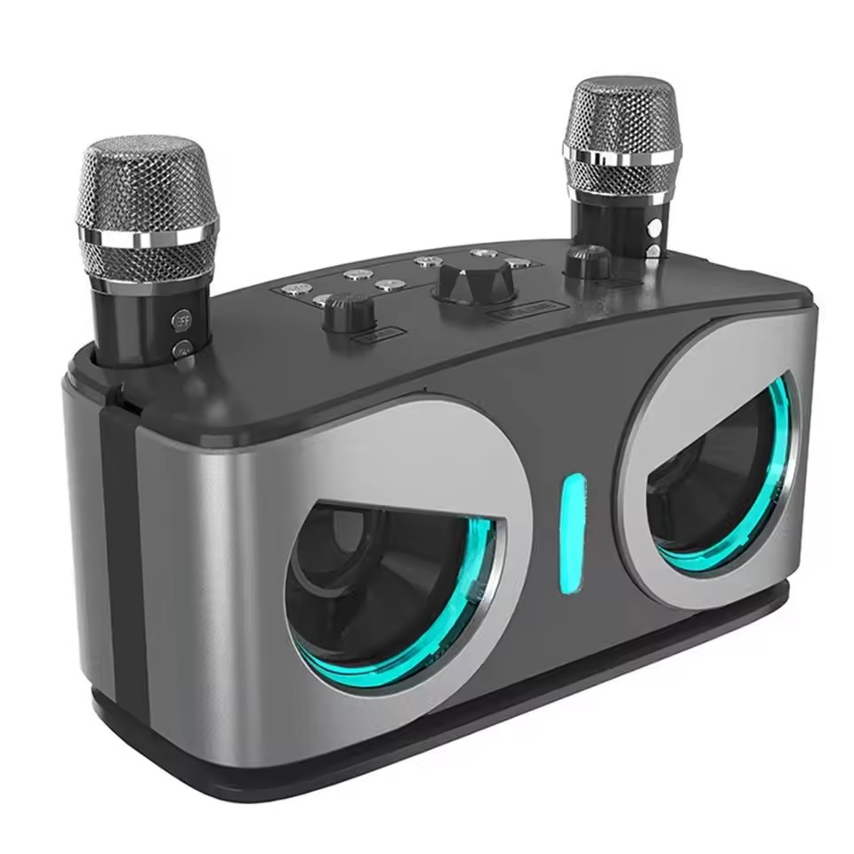 Audio Music Center - مكبر صوت بلوتوث محمول لاسلكي للكاراوكي