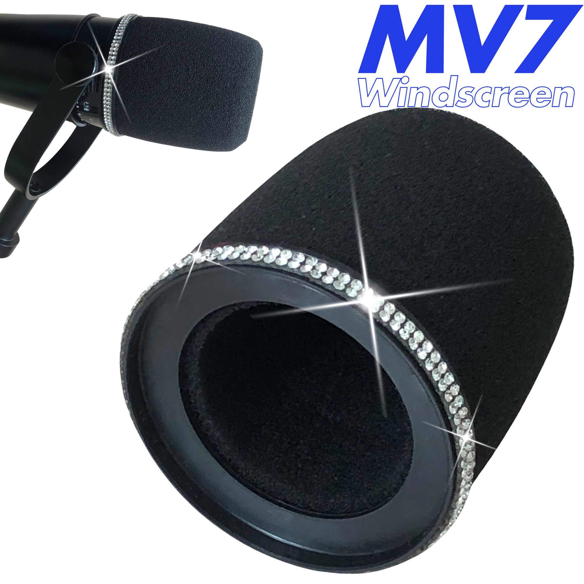 Shure Mic Sm7B - فلتر صوت بوب شاينينج MV7 لميكروفونات