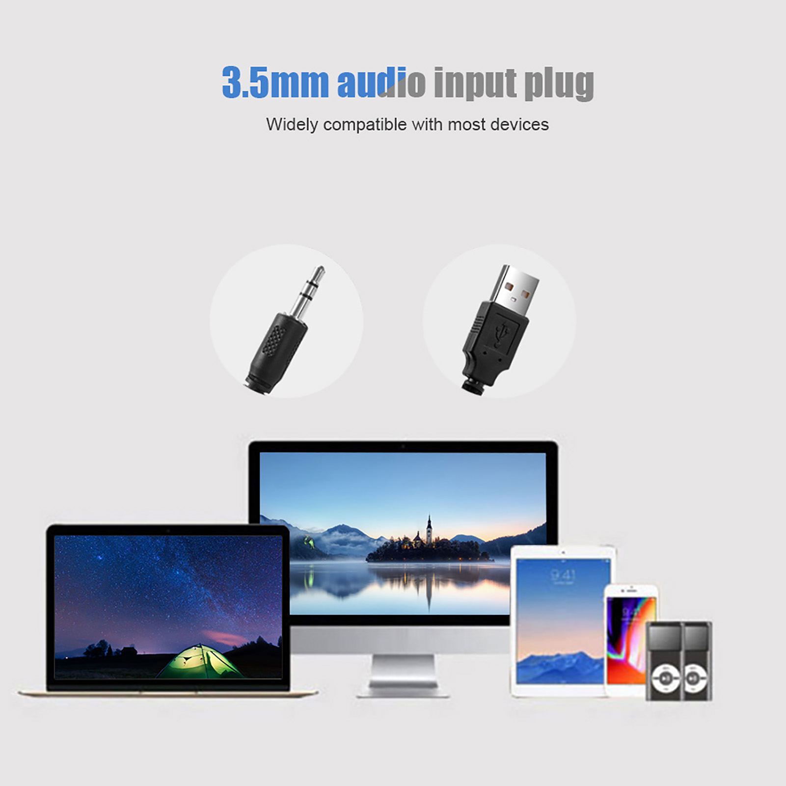 مكبرات الصوت المحمولة USB السل - مراجعة Audio Music Center وسعره