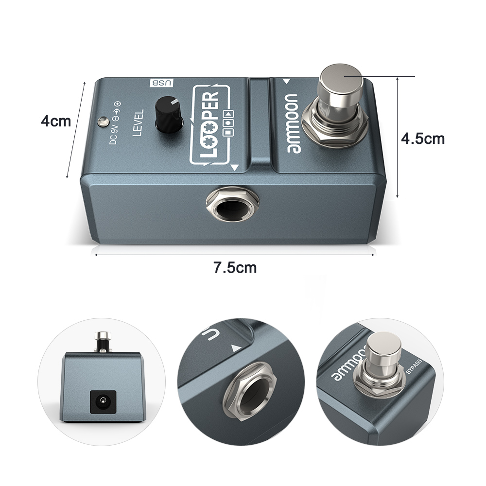 دواسة تأثير غيتار كهربائي حلقة - مراجعة Looper Pedal Guitar وسعره