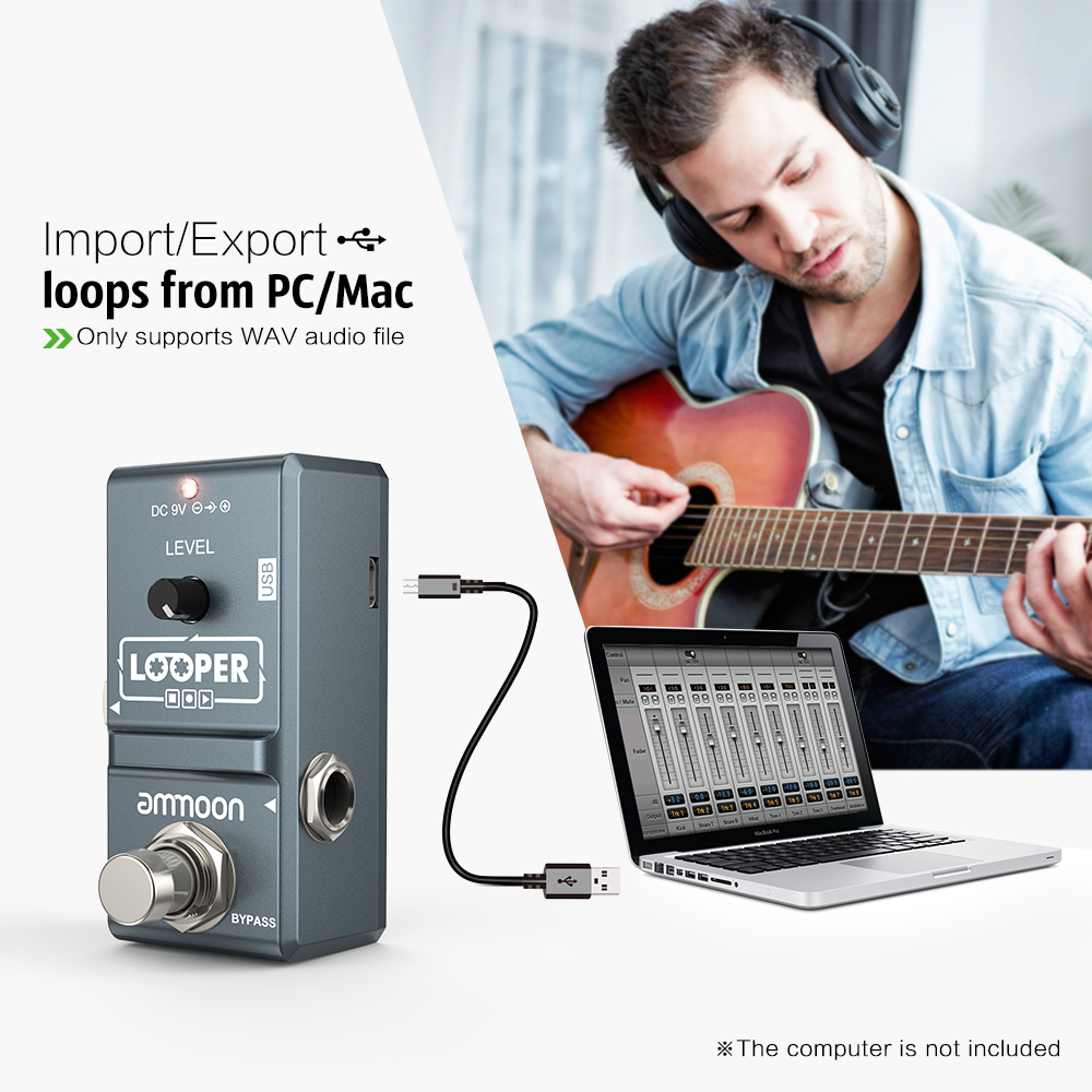 دواسة تأثير غيتار كهربائي حلقة - مراجعة Looper Pedal Guitar وسعره