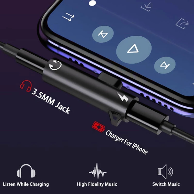 2 In1 محول الفاصل آيفون 14 13  - مراجعة Audio And Music Splitter وسعره