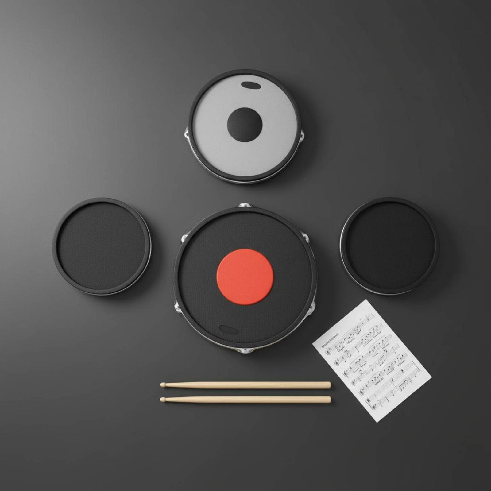 مجموعة وسادات عازلة للصوت للطب - مراجعة Drum Practice Pad وسعره