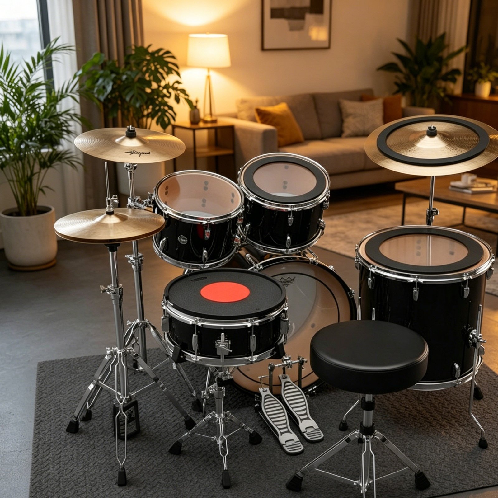 مجموعة وسادات عازلة للصوت للطب - مراجعة Drum Practice Pad وسعره