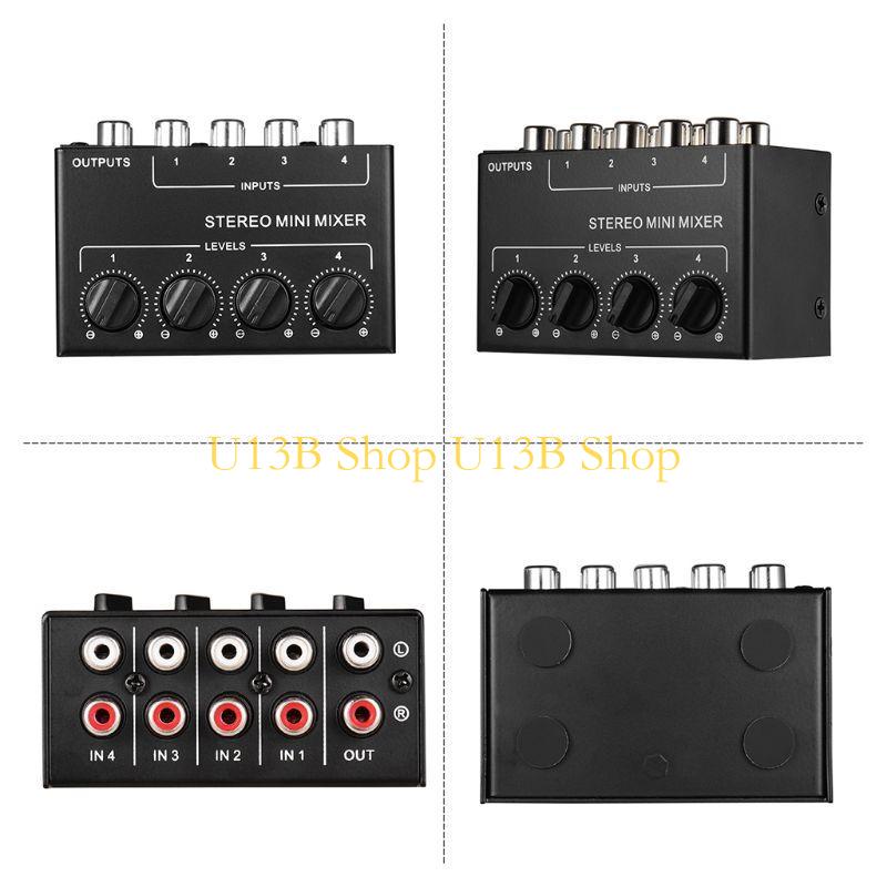 U13B 4-قناة السلبي خلاط صغير خ - مراجعة Audio And Music Splitter وسعره