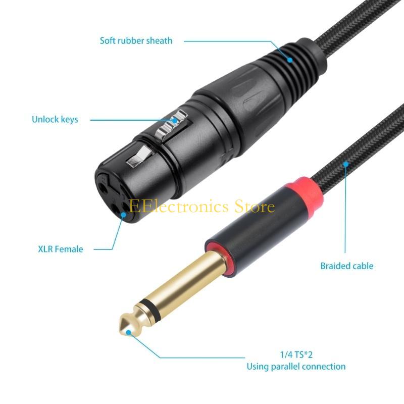 B03C أنثى 3Pin إلى 6.35 مللي م - مراجعة Audio And Music Splitter وسعره