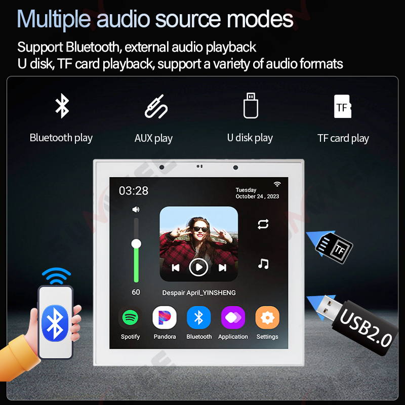 مكبر صوت ذكي للحائط يعمل بالوا - مراجعة Audio Music Background Free وسعره