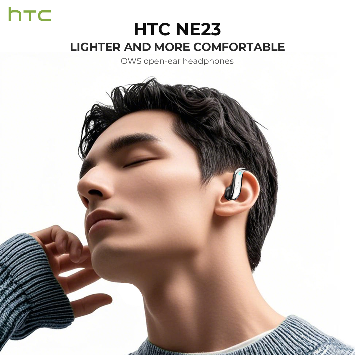 سماعات بلوتوث مفتوحة الأذن HTC - مراجعة Audio Music Free وسعره