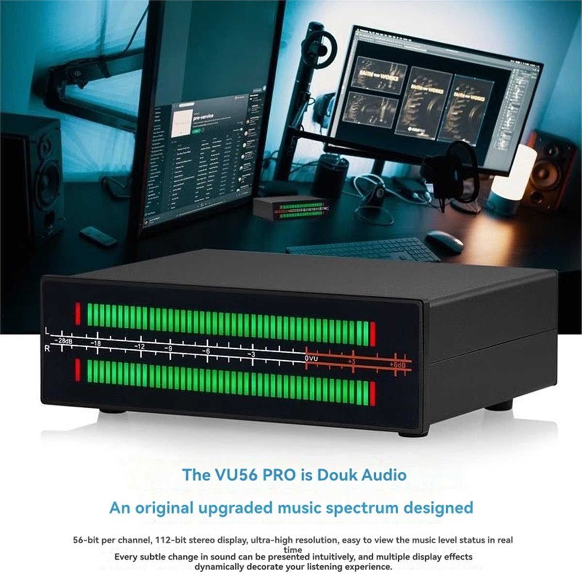 A40I VU56-PRO محلل طيف الموسيق - مراجعة Audio And Music Splitter وسعره