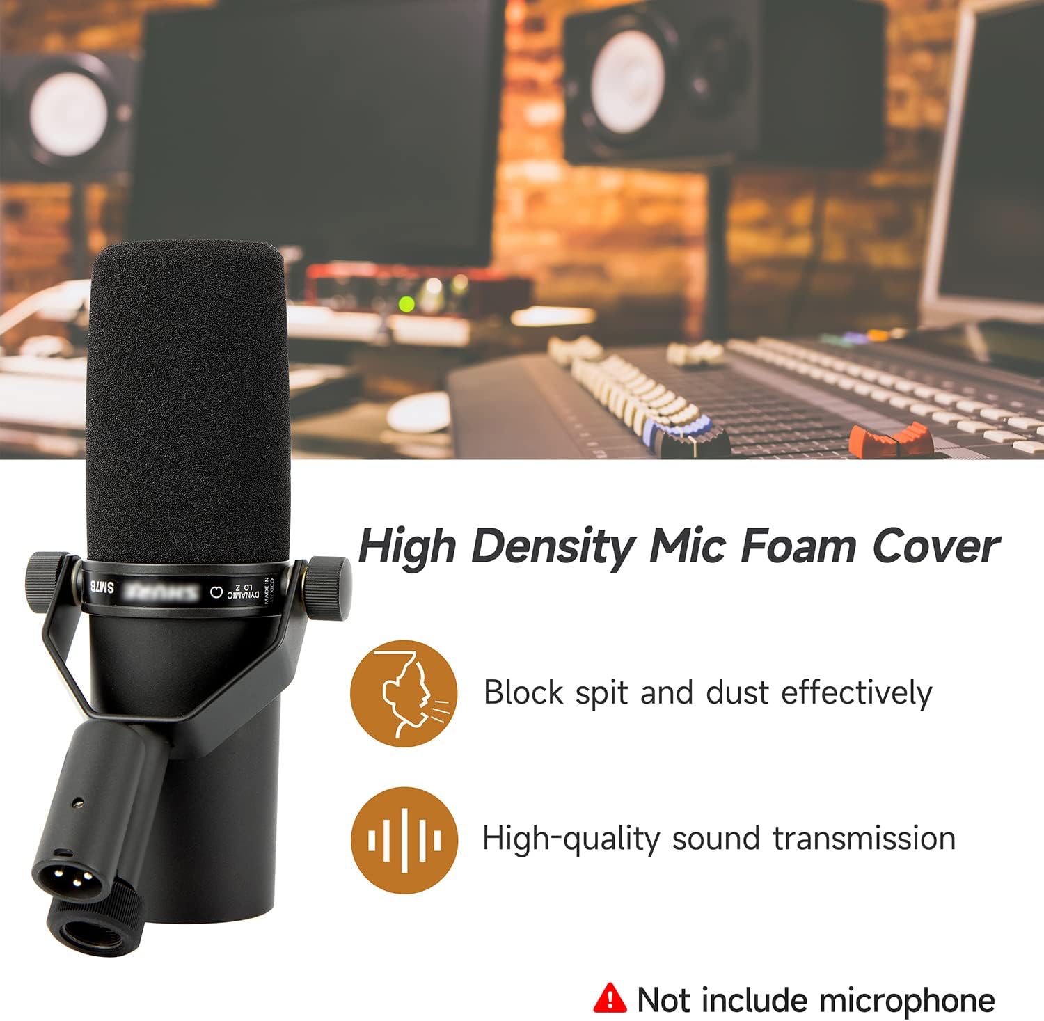 1 قطعة/2 قطعة الزجاج الأمامي ل - مراجعة Shure Mic Sm7B وسعره