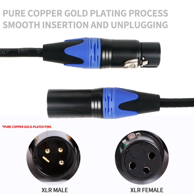 كابل ميكروفون XLR ثلاثي الأسنا - مراجعة Cable Xlr Balanced وسعره