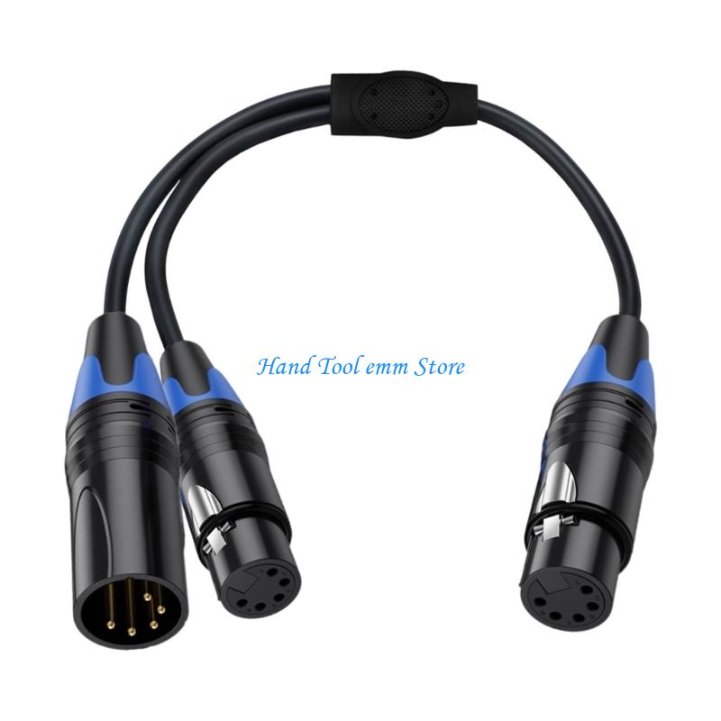 H37F 5Pin XLR كابل المهنية 5Pi - مراجعة Audio And Music Splitter وسعره