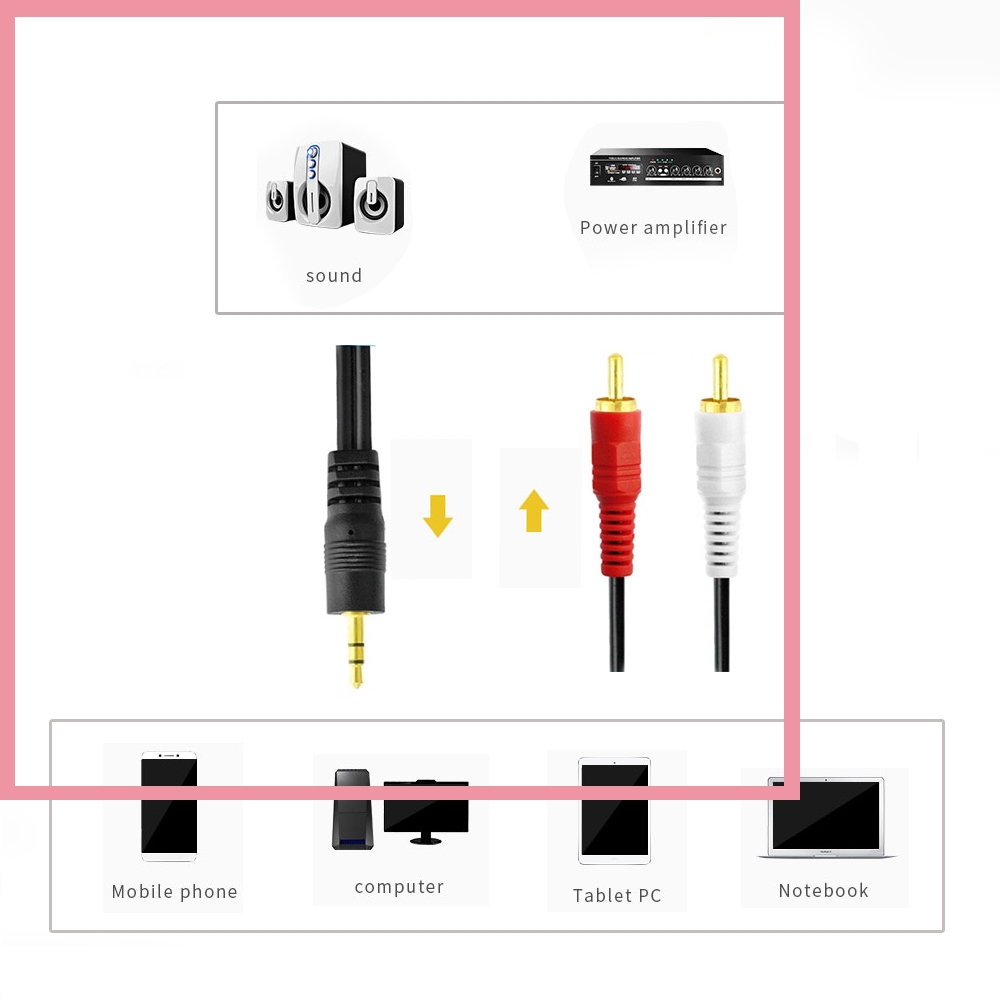 كابل صوت ستيريو 3.5 ملم ذكر إل - مراجعة Audio And Music Splitter وسعره