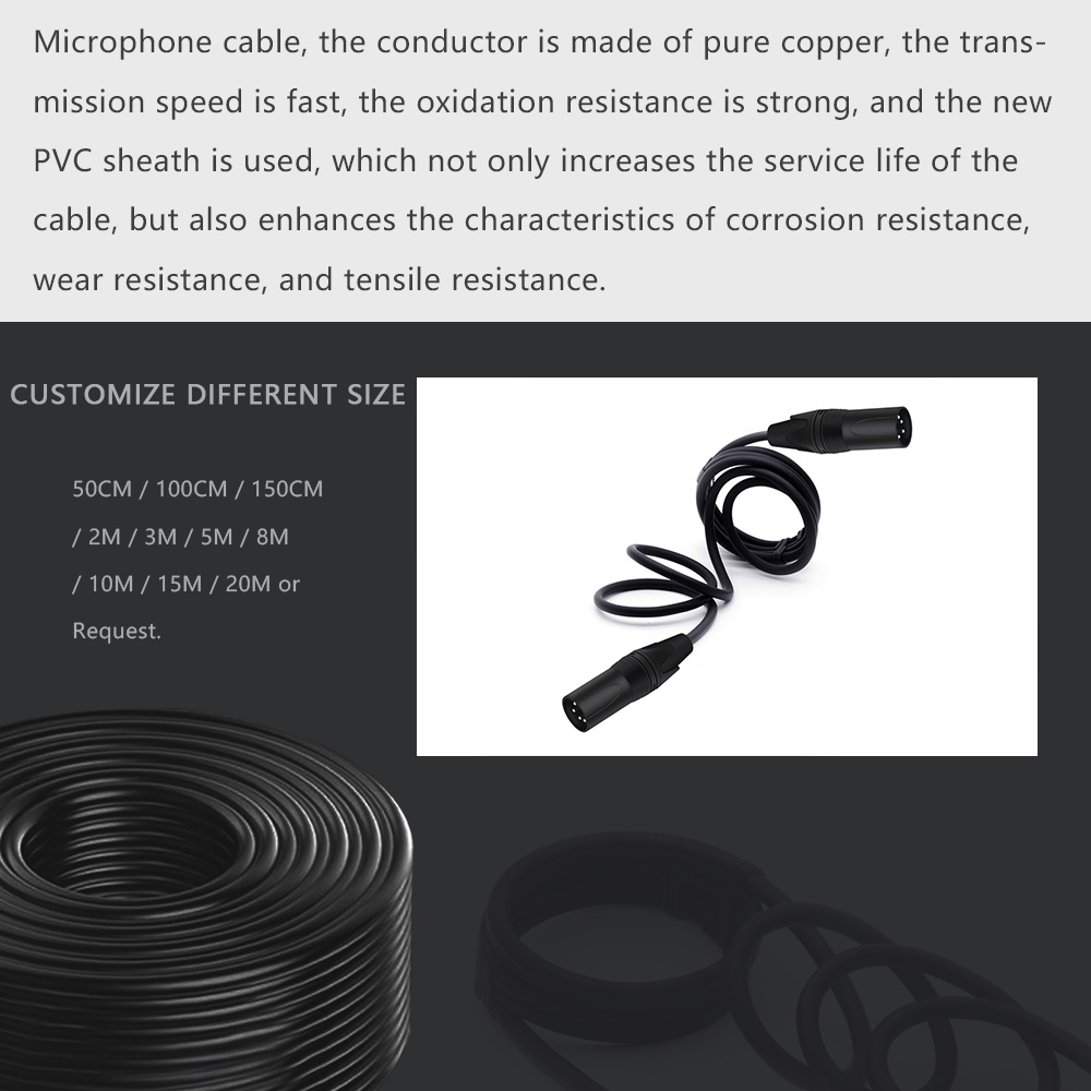 متوازن التصحيح الحبل XLR ذكر إ - مراجعة Cable Xlr Balanced وسعره