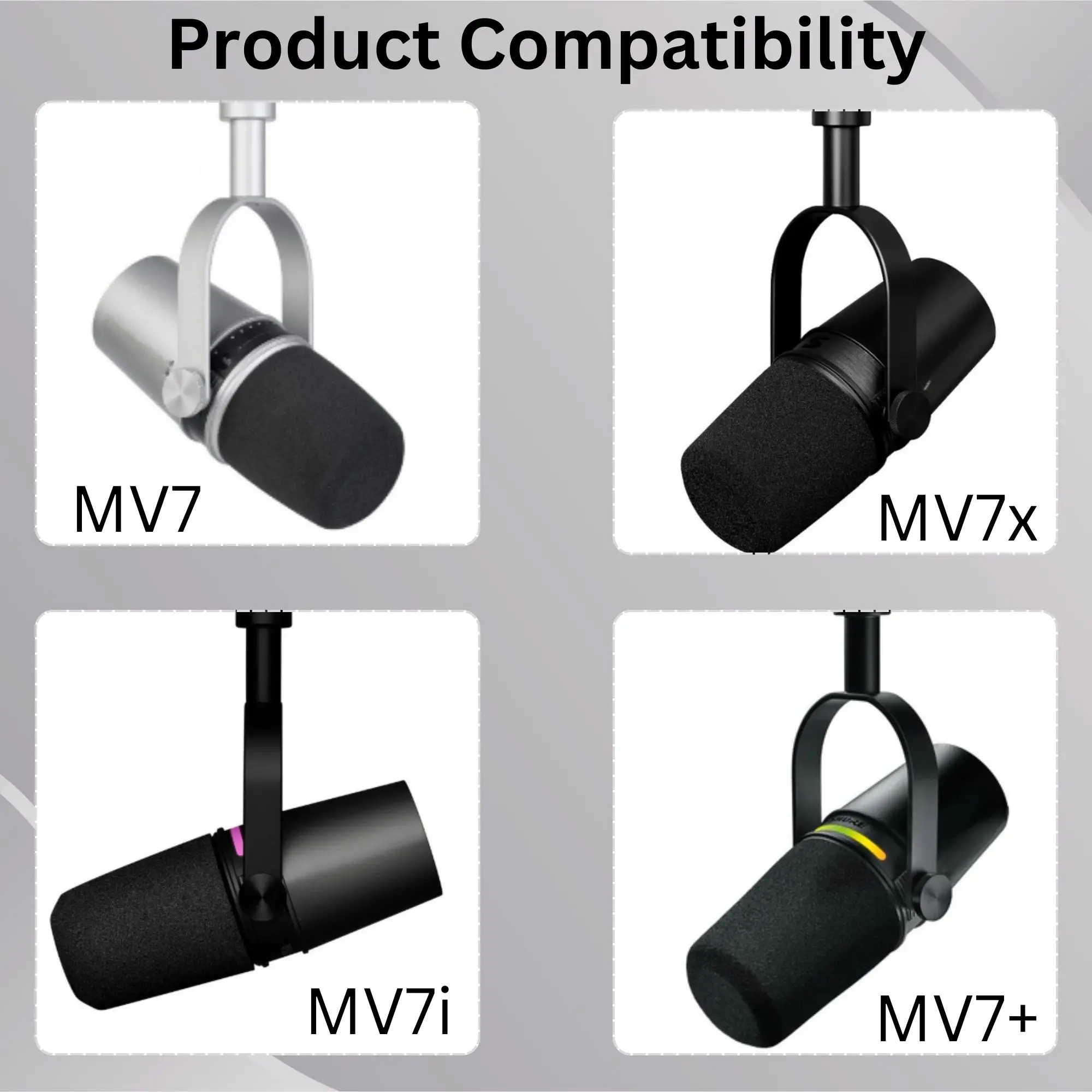 فلتر بوب رغوي MV7 سباركلي لـ S - مراجعة Shure Mic Sm7B وسعره