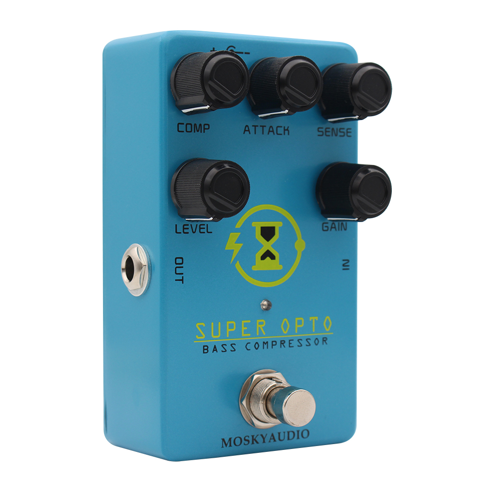 ضاغط بصري Mosky Super OPTO Bas - مراجعة Looper Pedal Guitar وسعره