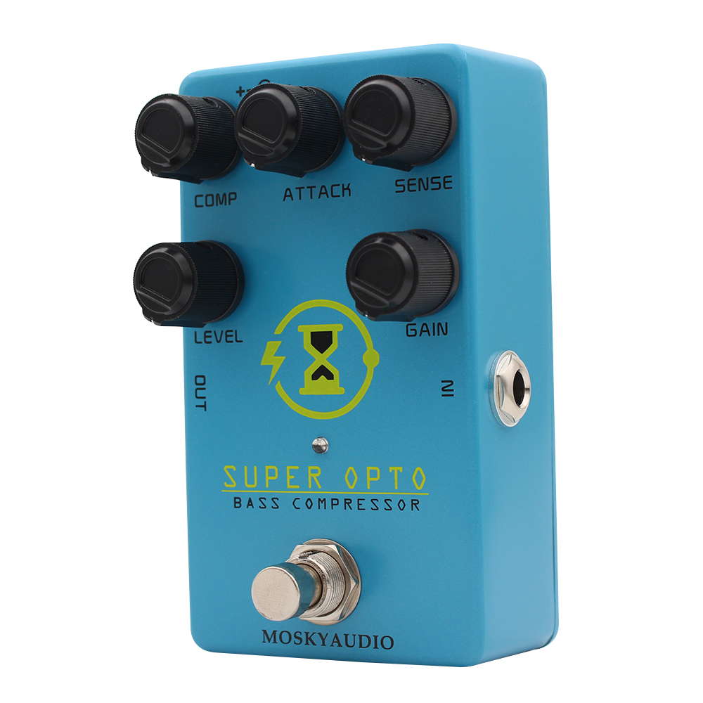 ضاغط بصري Mosky Super OPTO Bas - مراجعة Looper Pedal Guitar وسعره