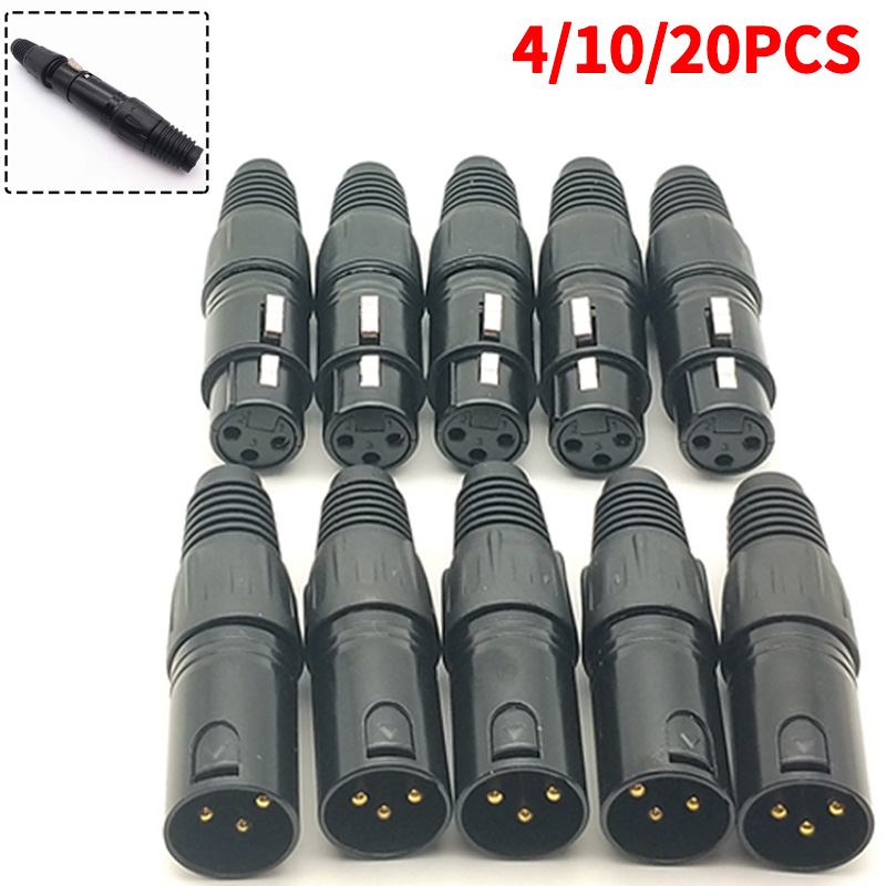 4/10/20 قطعة 3-Pin XLR ذكر إلى - مراجعة Cable Xlr Balanced وسعره
